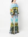 Philipp Plein платье макси Hawaii, синий - фото 3