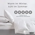 Летнее одеяло HOMESCAPES - утиные перья и пух, класс теплоты 2, 155 x 220 см Homescapes - фото 5