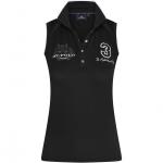 Рубашка-поло женская Polo Favoritas Tech без рукавов, черный - фото