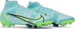 Бутсы Nike Mercurial Superfly 8 Elite FG 'Dynamic Turquoise Lime Glow', синий - фото 9