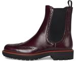 Женские ботинки Chelsea Wingtip ECCO Metropole Oslo, Dark Ruby - фото 4