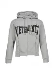 Худи с логотипом VETEMENTS, серый - фото