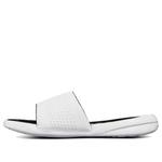 Шлепанцы Under Armour Playmaker Fixed Strap 'White Black', черный - фото