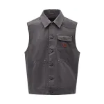 Жилет мужской Lapel CAT, темно-серый - фото