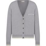 Трикотажная футболка мужская серая DIOR - фото