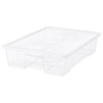 Контейнер с крышкой Ikea Samla 79x57/55 л, прозрачный - фото