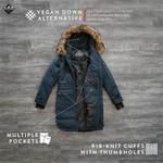 Парка Alpine North Women’s Vegan Down Drawstring Winter, темно-синий - фото 4