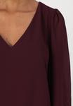 Блуза VIMICADA V NECK VILA, темно-красный - фото 3