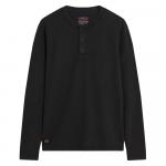 Футболка Superdry Waffle Henley, черный - фото 2