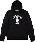 Худи BAPE College Pullover Hoodie Black, черный - фото