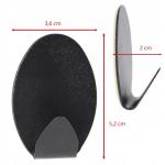 Вешалка для ванной 4 шт Kadax, черный - фото 8