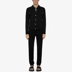 Givenchy Классическая джинсовая куртка, Black - фото 4