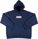 Толстовка Supreme Bling Box Logo Hooded Sweatshirt 'Navy', синий - фото