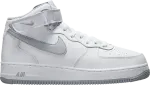 Кроссовки Nike Air Force 1 Mid '07 'White Wolf Grey', белый - фото 2