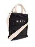 Сумка через плечо с вышитым логотипом Marni, черный - фото 4
