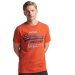 Футболка Superdry Classic Vintage Logo Heritage, оранжевый - фото
