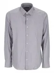 Рубашка в тонкую полоску с длинными рукавами RAF MOORE, серый - фото