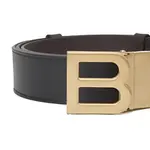 BALLY Ремень с B-образной пряжкой, Black/Brown - фото 5
