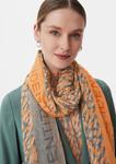 Платок comma casual identity Wrap, цвет Grey/Orange - фото 4
