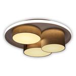 Потолочный светильник Näve Eppan, сталь / алюминий / лен - белый / серый - фото