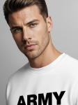 Neverless Свитшот 'Army' в белом цвете - фото 4