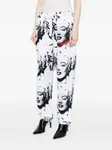 Брюки с графическим принтом Vaquera, белый - фото 3