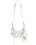 Сумка-хобо Balenciaga XS Le Cagole Shoulder, цвет Optic White - фото