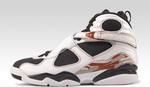 Кроссовки Air Jordan 8 Retro LS Black Toe, белый - фото 3