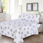 Комплект постельного белья Ruvanti, 3 предмета, 168х244/100х191/51х76 см, белый/одуванчик - фото 2