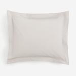 Хлопковая наволочка H&M, светло-коричнево-серый - фото