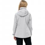 Женский походный дождевик Jack Wolfskin, цвет silbergrau - фото 3