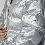 Куртка Adidas Mid Puffer, серебряный - фото 9
