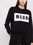 Свитер с логотипом MSGM, черный - фото 5