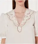 Блуза Regular fit Twin-Set, бежевый - фото 4