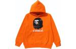 Толстовка с капюшоном BAPE A Bathing Ape, оранжевый - фото