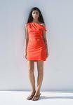 Платье Mango SHORT WITH ASYMMETRICAL NECKLINE, Coral - фото 2