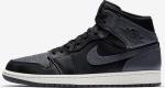 Кроссовки Air Jordan 1 Mid Dark Grey, черный - фото 2