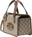 Топ Gucci Horsebit 1955 Mini Top Handle Bag Brown, коричневый - фото 3