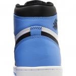 Кроссовки Nike Air Jordan 1 Retro High OG UNC Toe, черный/голубой/белый - фото 8
