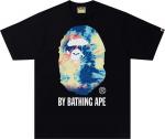 Футболка BAPE Tie Dye By Bathing Ape Tee 'Black/Multicolor', черный - фото