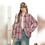 NEVER RULE Рубашка Women's Pink Lapel Moderate Others - фото 4