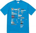 Футболка Supreme Cutouts Tee 'Bright Blue', синий - фото