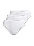Трусики-Миди, 3 пары в тонкую рубчику Con-Ta, белый - фото 3