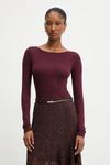 Лонгслив Answear.LAB, бордовый - фото 4