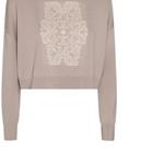 Свитер с интарсией логотипом MaxMara, коричневый - фото 6