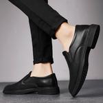 Мужские чёрные лоферы King Jinmai, чёрные на шнуровке 61155-KK - фото 8