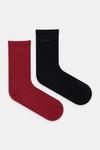 2 пары носков Boss, бордовый - фото
