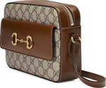 Сумка Gucci Horsebit 1955 Small Shoulder Bag Beige/Ebony, бежевый - фото 2