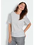Футболка GOLDNER, цвет grau/weiß/geringelt - фото