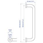 Ручки Ikea Bagganäs, черный, 143 мм, 2 шт - фото 2